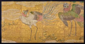 仙台城本丸大広間障壁画鳳凰図(松島町所蔵)の画像