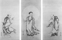 出山釈迦・猪頭和尚・蜆子和尚図の画像