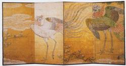 仙台城本丸大広間障壁画鳳凰図の画像