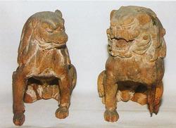狛犬像の画像