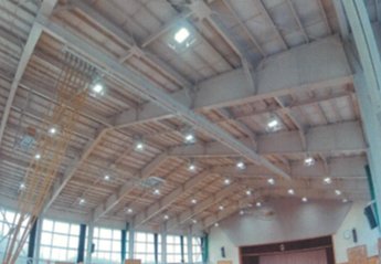 松島第二小学校体育館照明のLED化の画像
